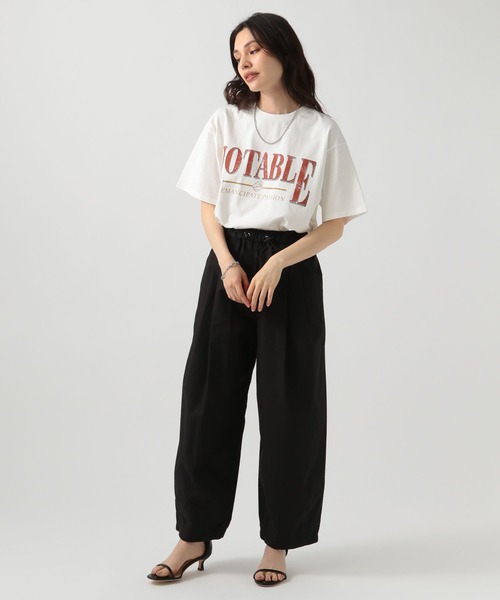 BAYFLOW（ベイフロー）の「[ヴィンテージライク]オリジナルロックTシャツ（Tシャツ/カットソー・レディース・チャコール/グレイッシュベージュ/オフホワイト・FREE）」の16枚目の写真