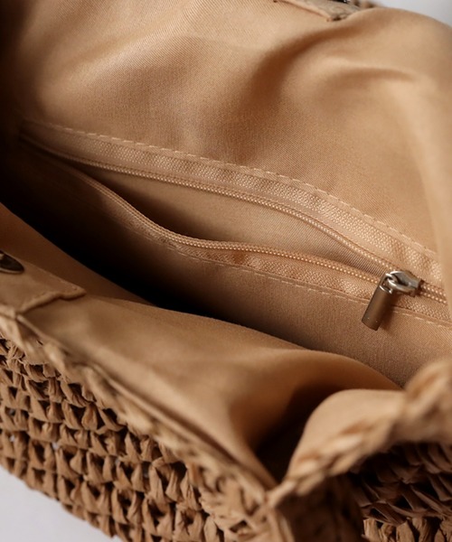 antiqua（アンティカ）の「ペーパーかごバッグ（かごバッグ・レディース・ブラウン・FREE）」の15枚目の写真