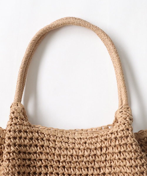 antiqua（アンティカ）の「ペーパーかごバッグ（かごバッグ・レディース・ブラウン・FREE）」の13枚目の写真