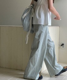 ポリエステルストライプパンツ