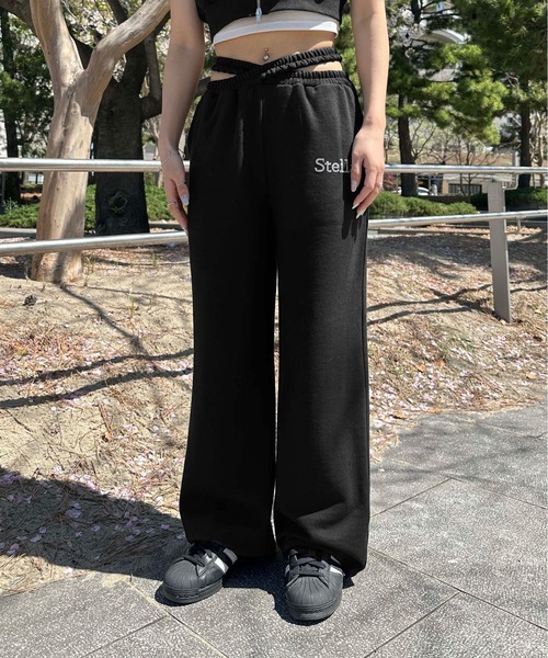 セール】裏毛クロスウエストスウェットパンツ【SETUP着用可能
