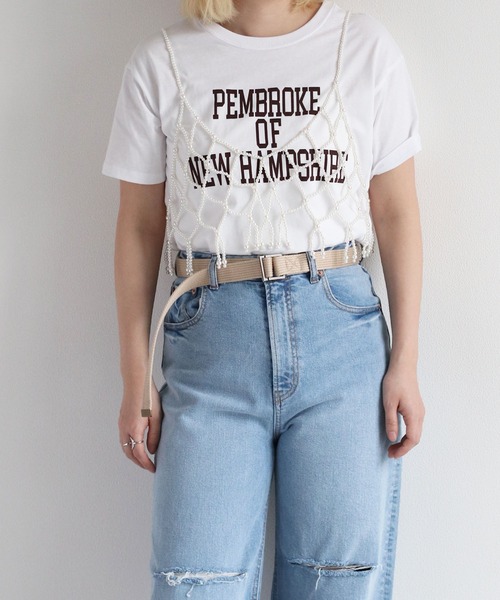 cepo（セポ）の「パ－ルビスチェ（ベスト・レディース・オフホワイト/ブラック・FREE）」の4枚目の写真