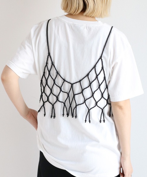 cepo（セポ）の「パ－ルビスチェ（ベスト・レディース・オフホワイト/ブラック・FREE）」の14枚目の写真