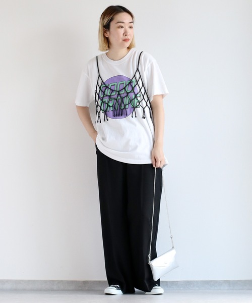 cepo（セポ）の「パ－ルビスチェ（ベスト・レディース・オフホワイト/ブラック・FREE）」の19枚目の写真