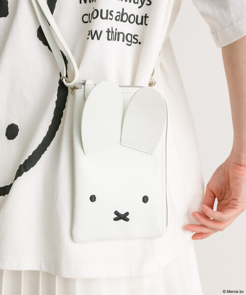 Miffy（ ミッフィー）の「miffyスマホショルダー　1041180230（スマホグッズ・レディース・オフホワイト/ブラック・FREE）」の19枚目の写真