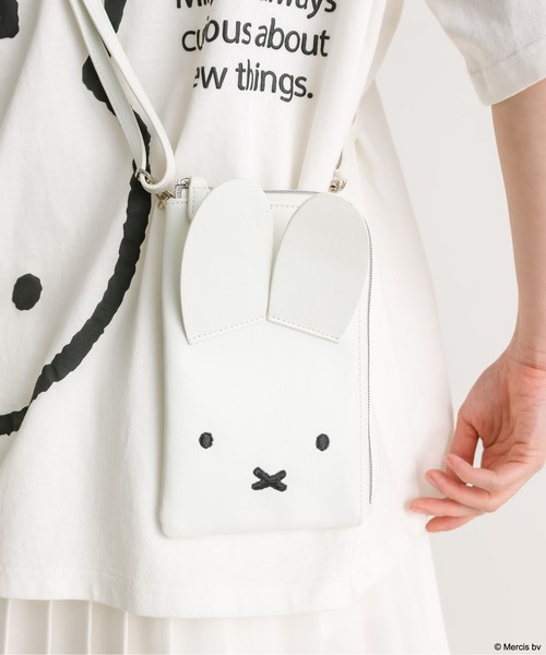 Miffy（ ミッフィー）の「miffyスマホショルダー　1041180230（スマホグッズ・レディース・オフホワイト/ブラック・FREE）」の5枚目の写真