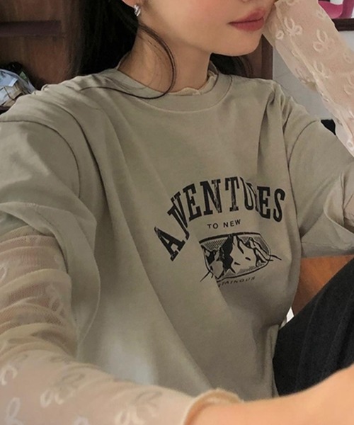LYEON(リヨン)の「リボンチュールトップス(Tシャツ/カットソー・レディース・ブラック/オフホワイト・FREE)」の10枚目の写真