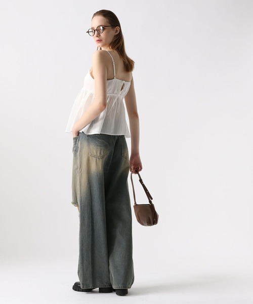 FOREVER 21（フォーエバー トゥエンティーワン）の「【2024SS】ダメージ加工デニム（デニムパンツ・レディース・ブルー・SMALL/MEDIUM/LARGE）」の12枚目の写真