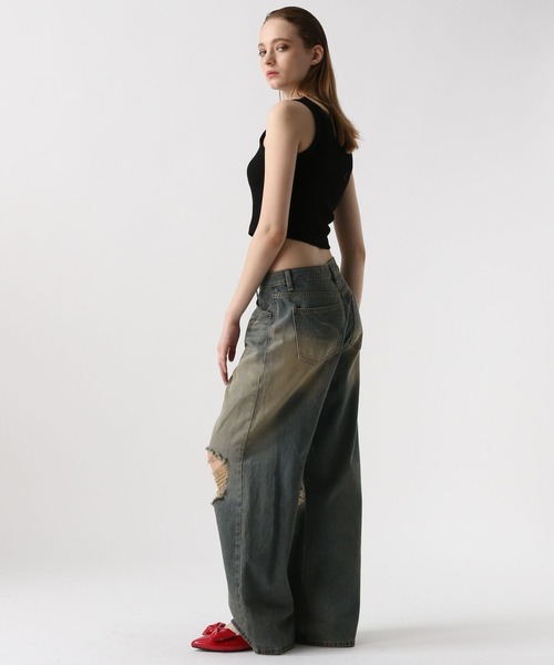 デニム　ダメージ加工 FOREVER 21（フォーエバー トゥエンティーワン）の「【2024SS