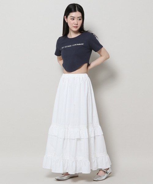 3.3 Field Trip （3.3フィールドトリップ）の「3.3 Field Trip／メタルロゴTEE（Tシャツ/カットソー・レディース・ネイビー/ホワイト/ブルー・FREE）」の6枚目の写真