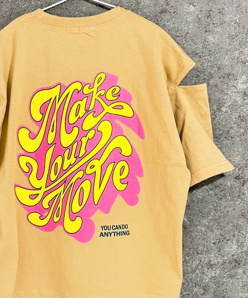 THE CASUAL(カジュアル)の「オーバーサイズ エンプティショルダー Tシャツ(Tシャツ/カットソー・キッズ・オフホワイト/ベージュ/杢グレー/ホワイト系/ブラック/ミント/ダークグリーン/チャコール/ホワイト系その他/グリーン系その他/グレー系その他/チャコールグレー/ブラック系その他/ホワイト系その他2・110cm/120cm/130cm/140cm/150cm/160cm)」の11枚目の写真
