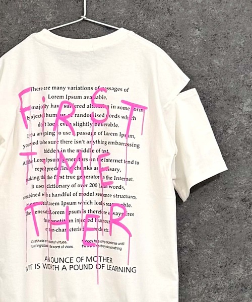 THE CASUAL(カジュアル)の「オーバーサイズ エンプティショルダー Tシャツ(Tシャツ/カットソー・キッズ・オフホワイト/ベージュ/杢グレー/ホワイト系/ブラック/ミント/ダークグリーン/チャコール/ホワイト系その他/グリーン系その他/グレー系その他/チャコールグレー/ブラック系その他/ホワイト系その他2・110cm/120cm/130cm/140cm/150cm/160cm)」の4枚目の写真