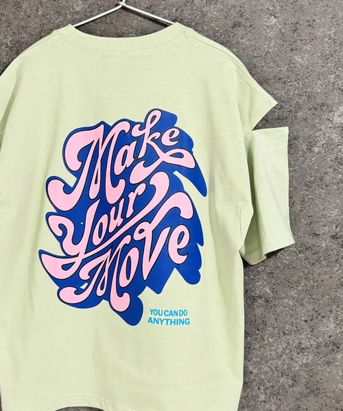 THE CASUAL(カジュアル)の「オーバーサイズ エンプティショルダー Tシャツ(Tシャツ/カットソー・キッズ・オフホワイト/ベージュ/杢グレー/ホワイト系/ブラック/ミント/ダークグリーン/チャコール/ホワイト系その他/グリーン系その他/グレー系その他/チャコールグレー/ブラック系その他/ホワイト系その他2・110cm/120cm/130cm/140cm/150cm/160cm)」の13枚目の写真