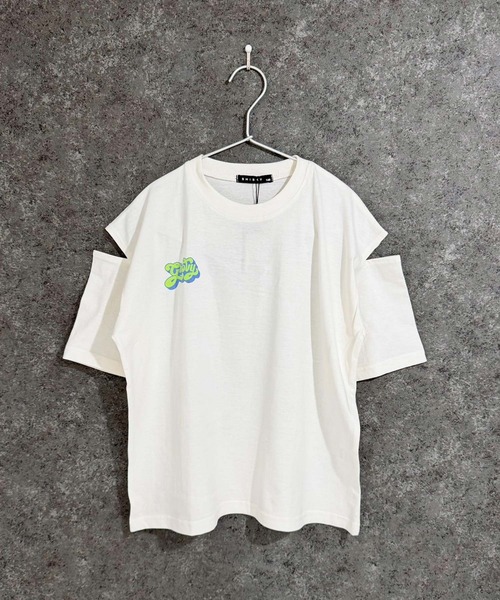 セール】オーバーサイズ エンプティショルダー Tシャツ（Tシャツ