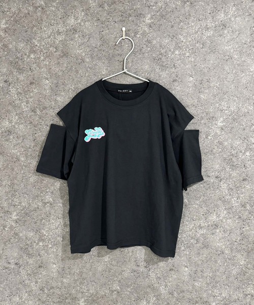 THE CASUAL(カジュアル)の「オーバーサイズ エンプティショルダー Tシャツ(Tシャツ/カットソー・キッズ・オフホワイト/ベージュ/杢グレー/ホワイト系/ブラック/ミント/ダークグリーン/チャコール/ホワイト系その他/グリーン系その他/グレー系その他/チャコールグレー/ブラック系その他/ホワイト系その他2・110cm/120cm/130cm/140cm/150cm/160cm)」の19枚目の写真