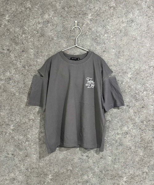 セール】オーバーサイズ エンプティショルダー Tシャツ（Tシャツ