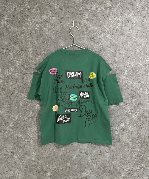 セール】オーバーサイズ エンプティショルダー Tシャツ（Tシャツ
