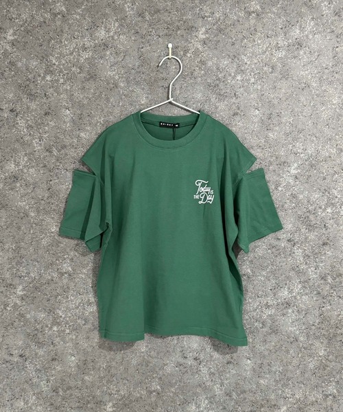 ＆ロゴオーバーサイズTシャツ＜セージグリーン＞(S セージ