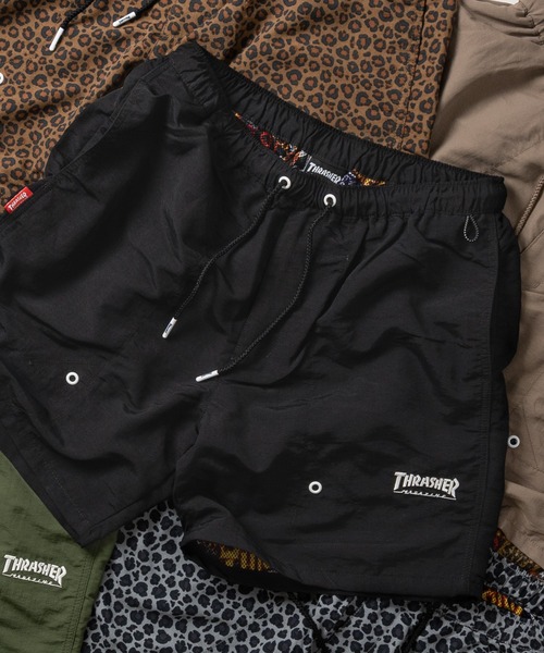 THRASHER(スラッシャー)の「【3】〔THRASHER〕ナイロン メッシュ バギーショーツ(その他パンツ・メンズ・レオパード/ベージュ/ブラック/グレー系その他/オリーブ・MEDIUM/LARGE/X-LARGE)」の2枚目の写真
