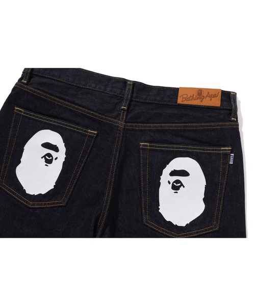 A BATHING APE（アベイシングエイプ）の「APE HEAD DENIM PANTS