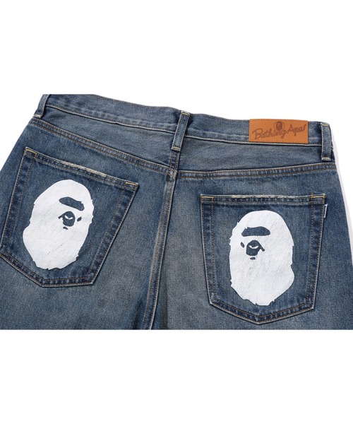 A BATHING APE（アベイシングエイプ）の「APE HEAD DENIM PANTS