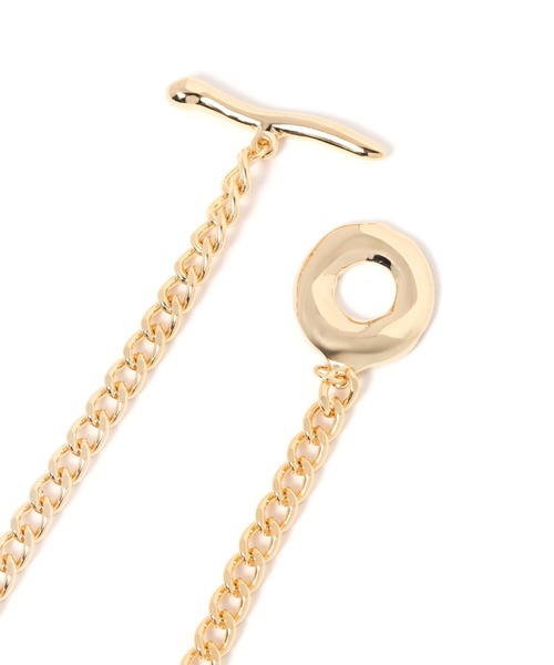 mysty woman(ミスティウーマン)の「チェーンチョーカー 131898(ネックレス・レディース・ライトグレー/ベージュ・FREE)」の7枚目の写真