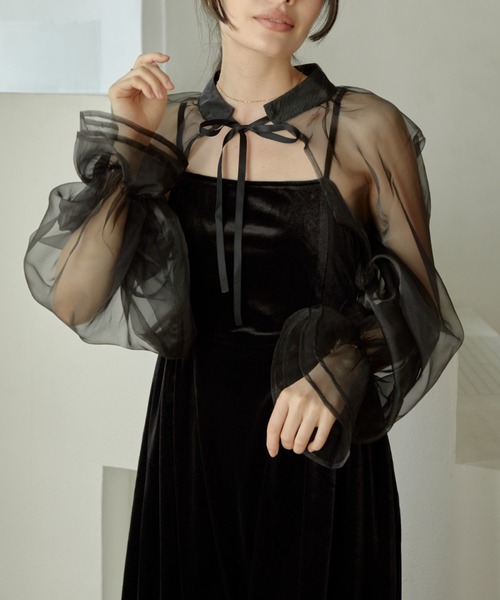 【セール】2way borelo velvet dress（ワンピース）｜ACYM（アシーム）