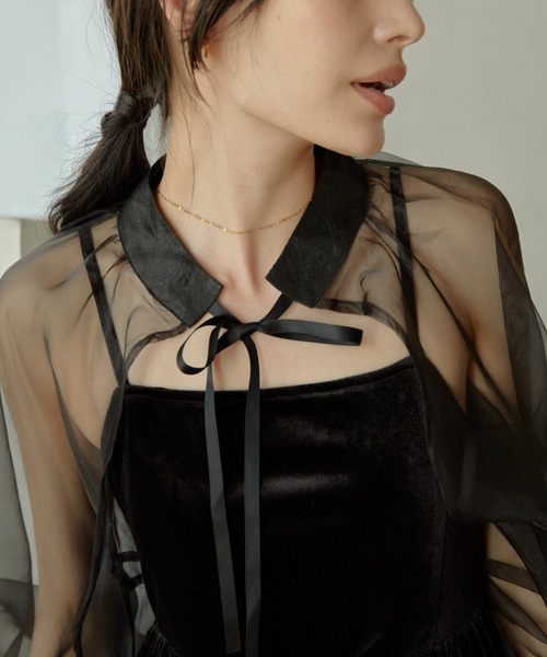 【セール】2way borelo velvet dress（ワンピース）｜ACYM（アシーム）