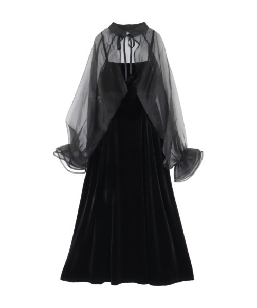 【セール】2way borelo velvet dress（ワンピース）｜ACYM（アシーム）