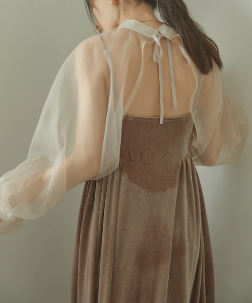 【セール】2way borelo velvet dress（ワンピース）｜ACYM（アシーム）