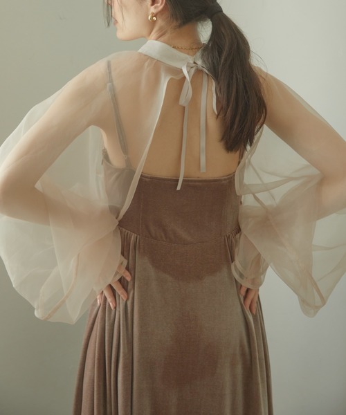【セール】2way borelo velvet dress（ワンピース）｜ACYM（アシーム）