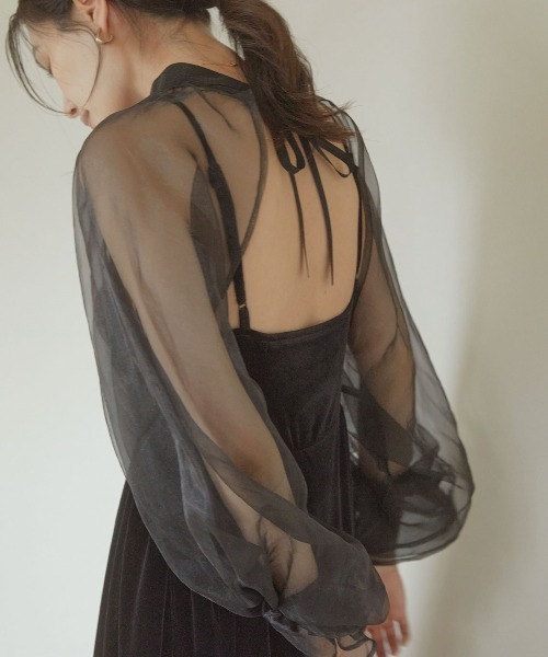 【セール】2way borelo velvet dress（ワンピース）｜ACYM（アシーム）