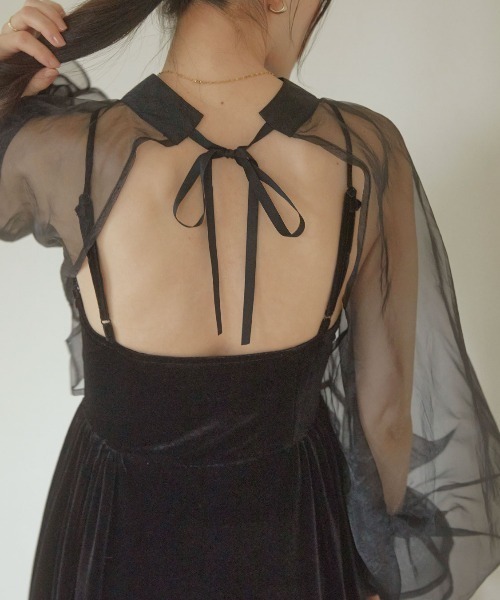 【セール】2way borelo velvet dress（ワンピース）｜ACYM（アシーム）