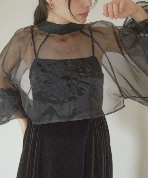 【セール】2way borelo velvet dress（ワンピース）｜ACYM（アシーム）