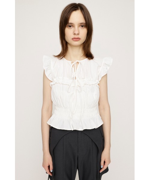 ellie 2way リボントップス 新品 ストレッチジャカード2WAYリボントップス／セットアップ対応