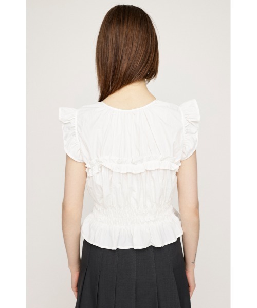 SLY（スライ）の「2WAY RIBBON FRILL TOPS 2ウェイ リボン