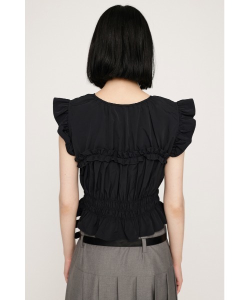 SLY（スライ）の「2WAY RIBBON FRILL TOPS 2ウェイ リボン