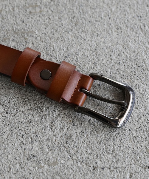 ASTRONOMY（アストロノミー）の「【長さ調節可能】牛革 ベーシック ベルト 28㎜（ベルト・メンズ・ブラック/ダークブラウン/キャメル・FREE）」の11枚目の写真