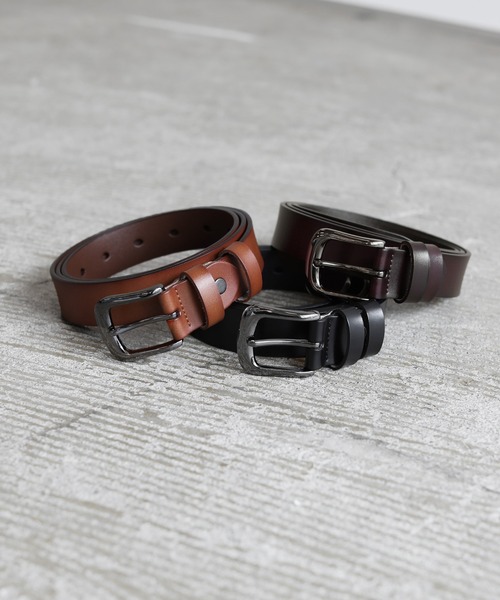 ASTRONOMY（アストロノミー）の「【長さ調節可能】牛革 ベーシック ベルト 28㎜（ベルト・メンズ・ブラック/ダークブラウン/キャメル・FREE）」の17枚目の写真
