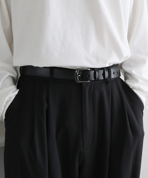 ASTRONOMY（アストロノミー）の「【長さ調節可能】牛革 ベーシック ベルト 28㎜（ベルト・メンズ・ブラック/ダークブラウン/キャメル・FREE）」の18枚目の写真