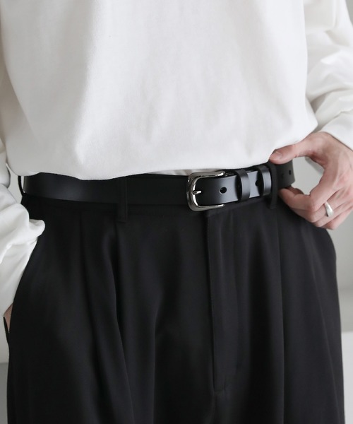 ASTRONOMY（アストロノミー）の「【長さ調節可能】牛革 ベーシック ベルト 28㎜（ベルト・メンズ・ブラック/ダークブラウン/キャメル・FREE）」の19枚目の写真