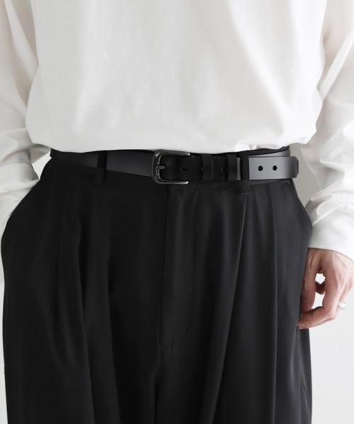 ASTRONOMY（アストロノミー）の「【長さ調節可能】牛革 ベーシック ベルト 28㎜（ベルト・メンズ・ブラック/ダークブラウン/キャメル・FREE）」の20枚目の写真