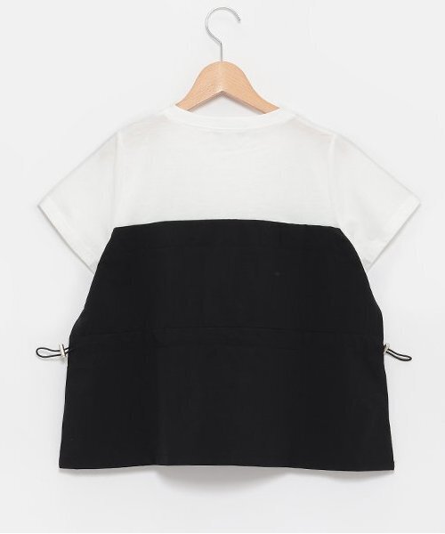 LOVETOXIC（ラブトキシック）の「レイヤードペプラム半T（Tシャツ/カットソー・キッズ・ブラック/ライトカーキ/ベージュ・S/M/L）」の4枚目の写真