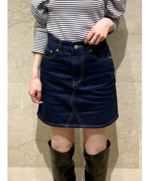 セール/ブランド古着】デニムミニスカート（デニムスカート）｜SNIDEL  