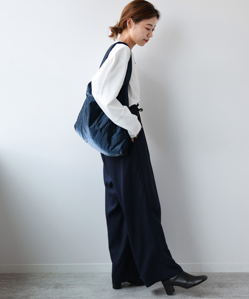 JOURNAL STANDARD relume（ジャーナルスタンダード　レリューム）の「《追加》ポンチクロップドプルオーバー（Tシャツ/カットソー・レディース・ブラック/ホワイト・FREE）」の15枚目の写真