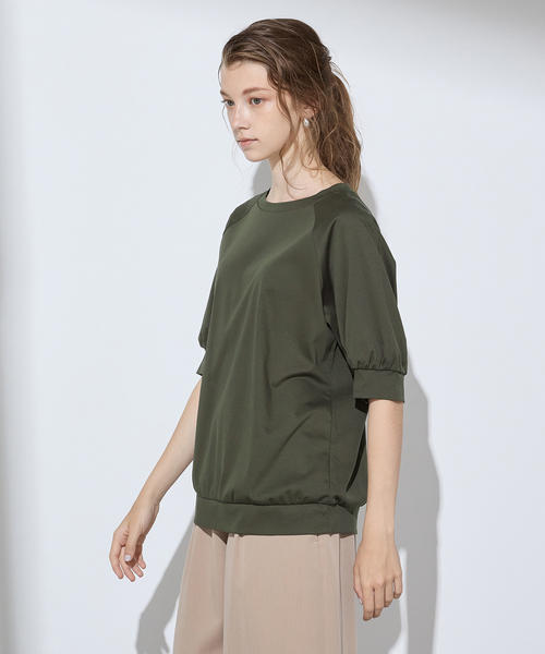 LE SOUK HOLIDAY(ルスークホリデー)の「クルーネックTシャツ(Tシャツ/カットソー・レディース・ブラック/オフホワイト/カーキ・M/L)」の12枚目の写真