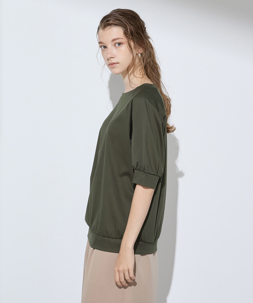 LE SOUK HOLIDAY(ルスークホリデー)の「クルーネックTシャツ(Tシャツ/カットソー・レディース・ブラック/オフホワイト/カーキ・M/L)」の11枚目の写真