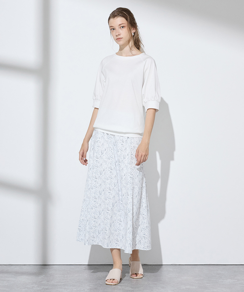 LE SOUK HOLIDAY(ルスークホリデー)の「クルーネックTシャツ(Tシャツ/カットソー・レディース・ブラック/オフホワイト/カーキ・M/L)」の20枚目の写真