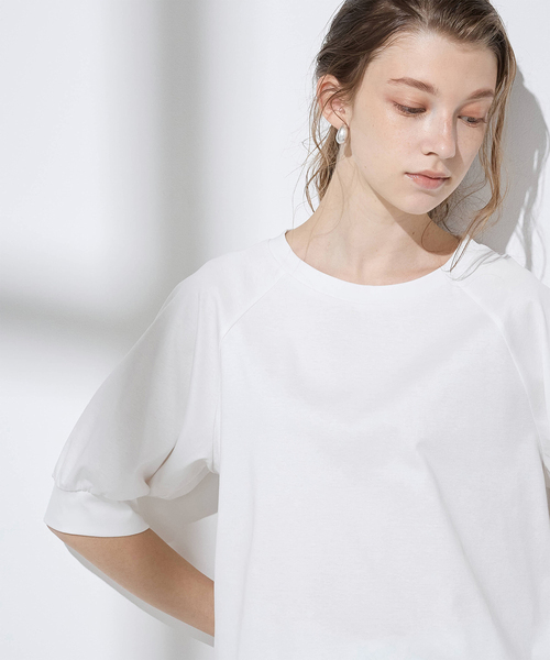LE SOUK HOLIDAY(ルスークホリデー)の「クルーネックTシャツ(Tシャツ/カットソー・レディース・ブラック/オフホワイト/カーキ・M/L)」の18枚目の写真