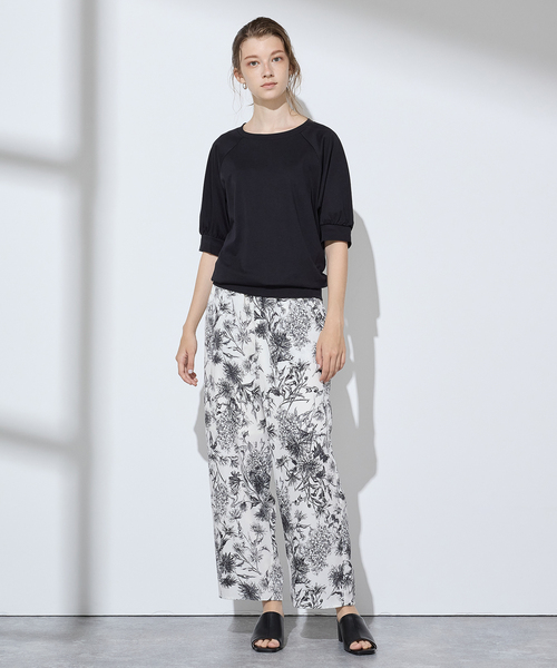 LE SOUK HOLIDAY(ルスークホリデー)の「クルーネックTシャツ(Tシャツ/カットソー・レディース・ブラック/オフホワイト/カーキ・M/L)」の16枚目の写真